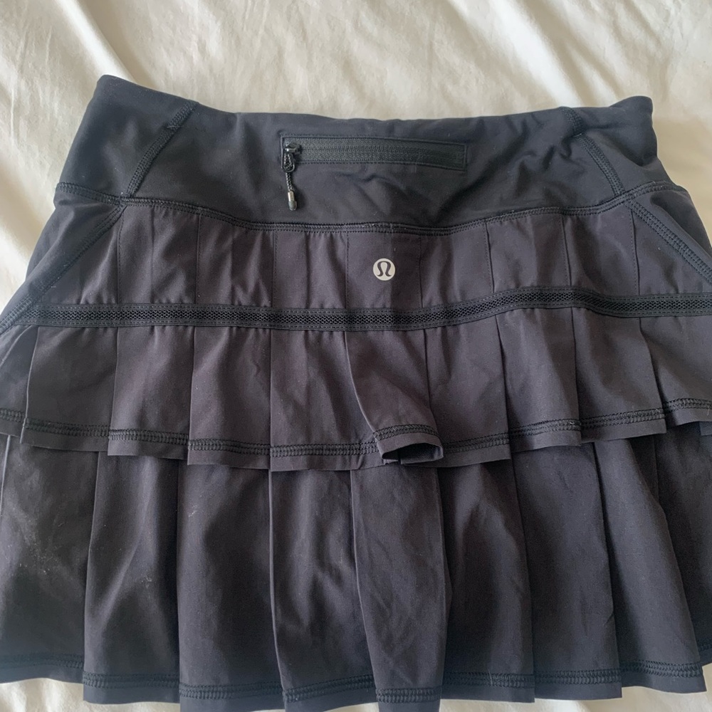 lululemon athletica Black Tiered Athletic Skirt